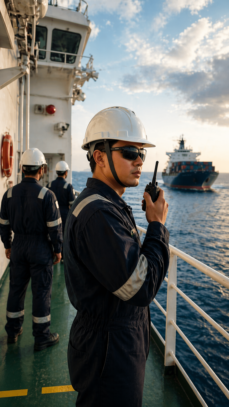 stsdsd course seafarer using radio for ship security at sea