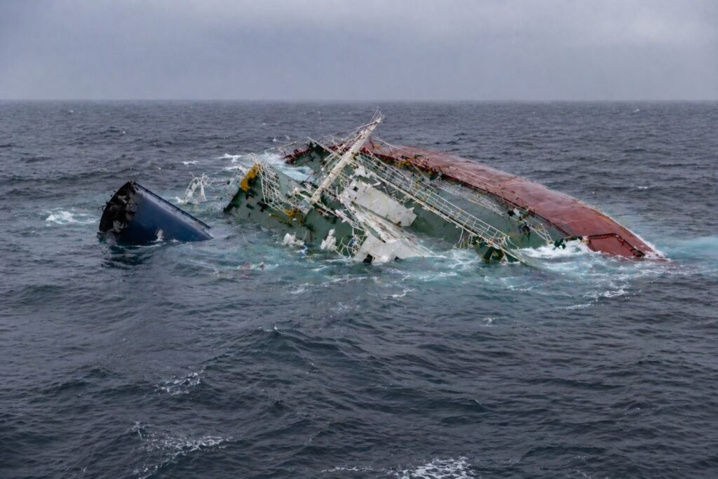 sinking ship