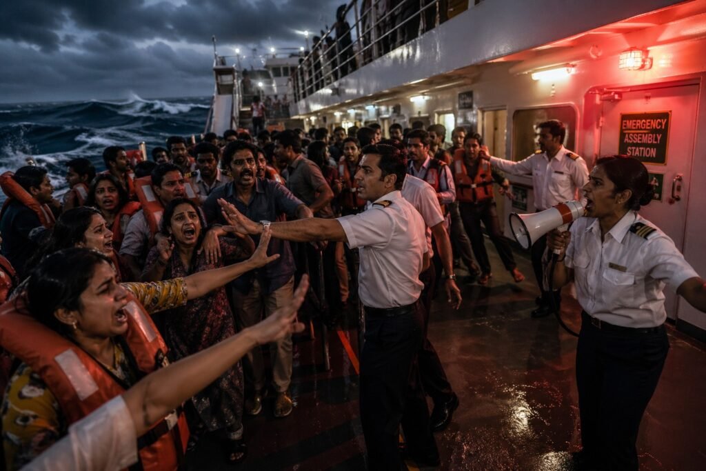 panic on ship